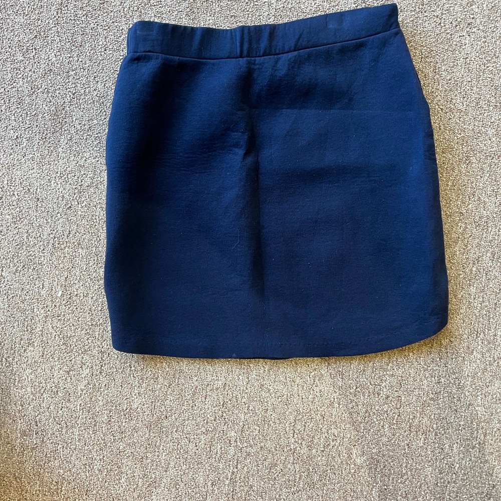 H&M BLUE SKIRT EMBELLISHED BEADED SIZE SMALL - Picture 3 of 3
